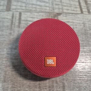 JBL Clip 2 Waterproof Portable Bluetooth Speaker - Color Red - Tested